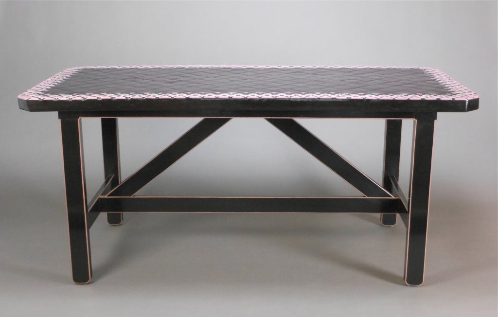 Scandinavian Modern Danish Modern Tile Top Table by Bjorn Wiinblad For Sale