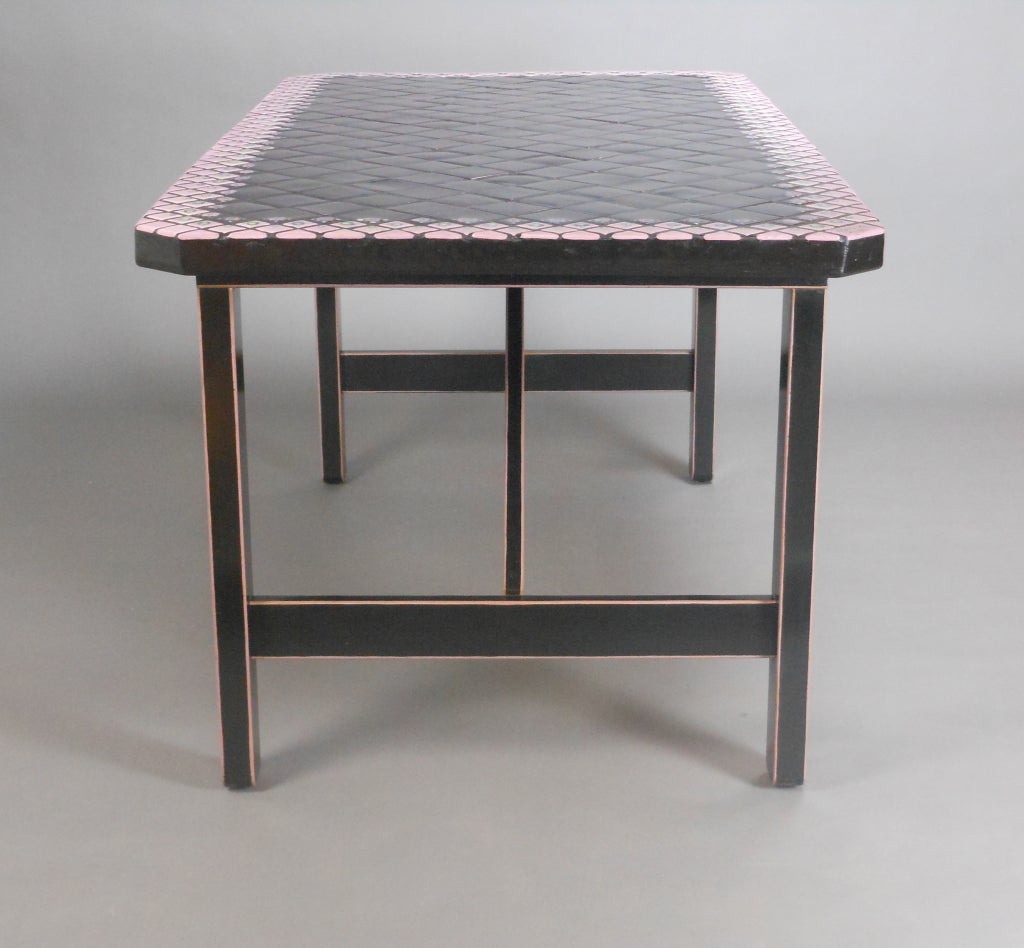 Late 20th Century Danish Modern Tile Top Table by Bjorn Wiinblad For Sale