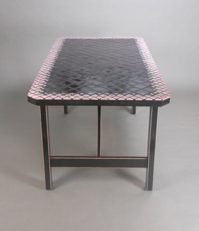 Danish Modern Tile Top Table by Bjorn Wiinblad For Sale 1