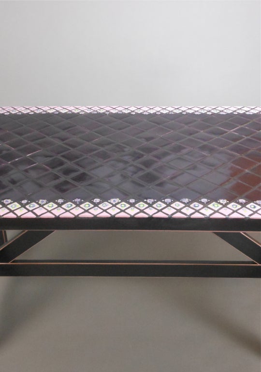 Danish Modern Tile Top Table by Bjorn Wiinblad For Sale 2