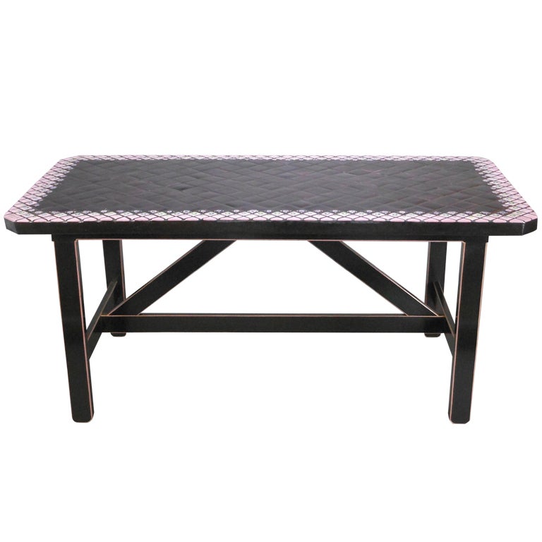 Danish Modern Tile Top Table by Bjorn Wiinblad For Sale