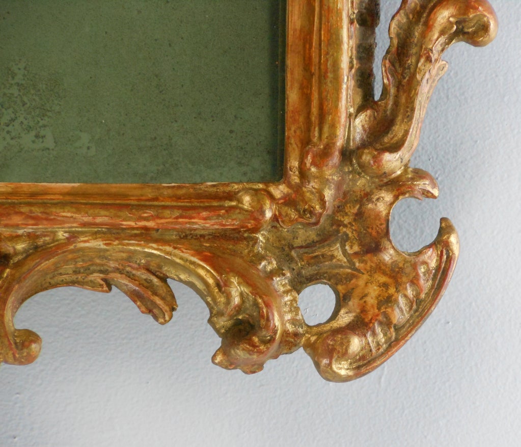 Rococo Pair of Giltwood Mirrors For Sale 5