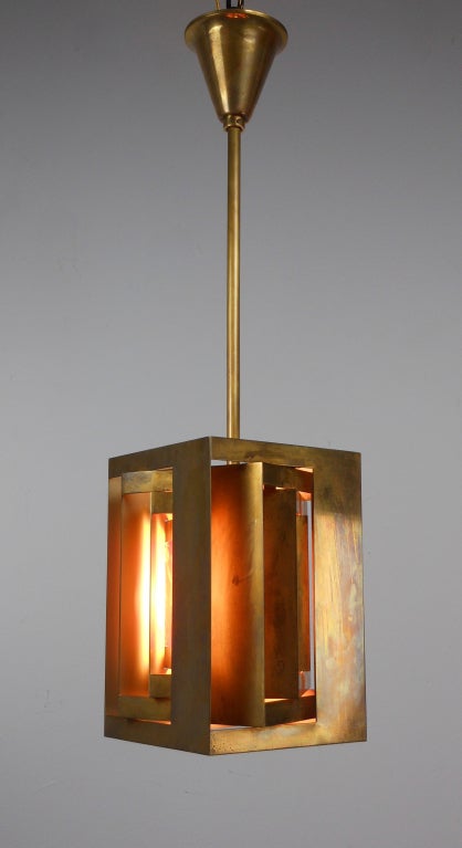 A Danish Brass Lantern
