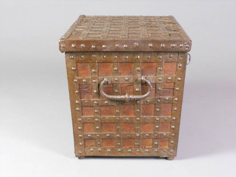 18th Century and Earlier Danish Baroque Trunk For Sale