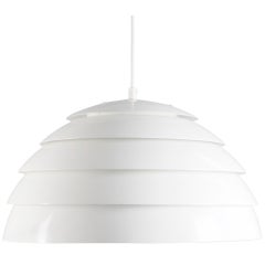 Scandinavian Modern White Hanging Lamp by Hans Agne Jakobsson