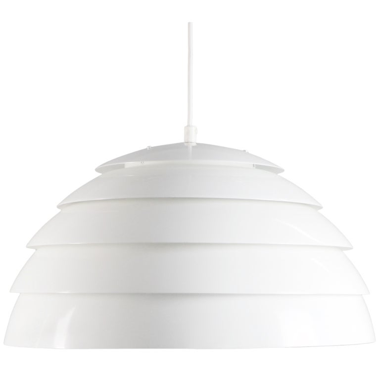 Scandinavian Modern White Hanging Lamp by Hans Agne Jakobsson For Sale