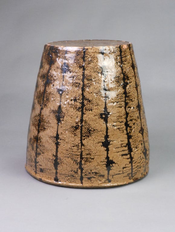 Mid-20th Century Large and Important Canadian Mid-Century Glazed Ceramic Pot For Sale