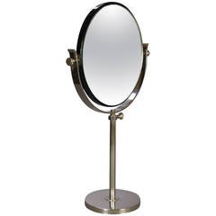 Swedish Art Deco Chrome Vanity Mirror