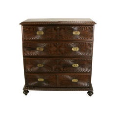 An Anglo-Indian Campaign Secretary / Chest of Drawers