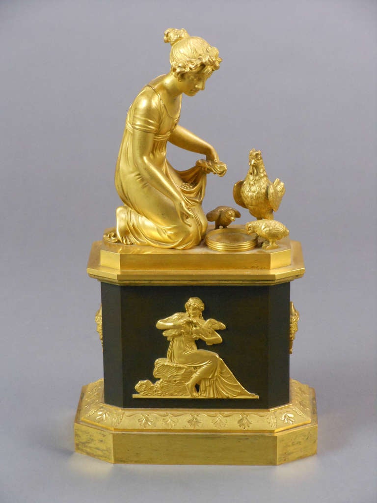 French Empire Gilt Bronze Figures For Sale 4
