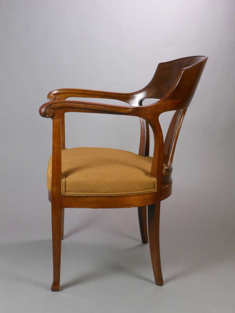 Swedish Art Nouveau Chair In Good Condition For Sale In New York, NY