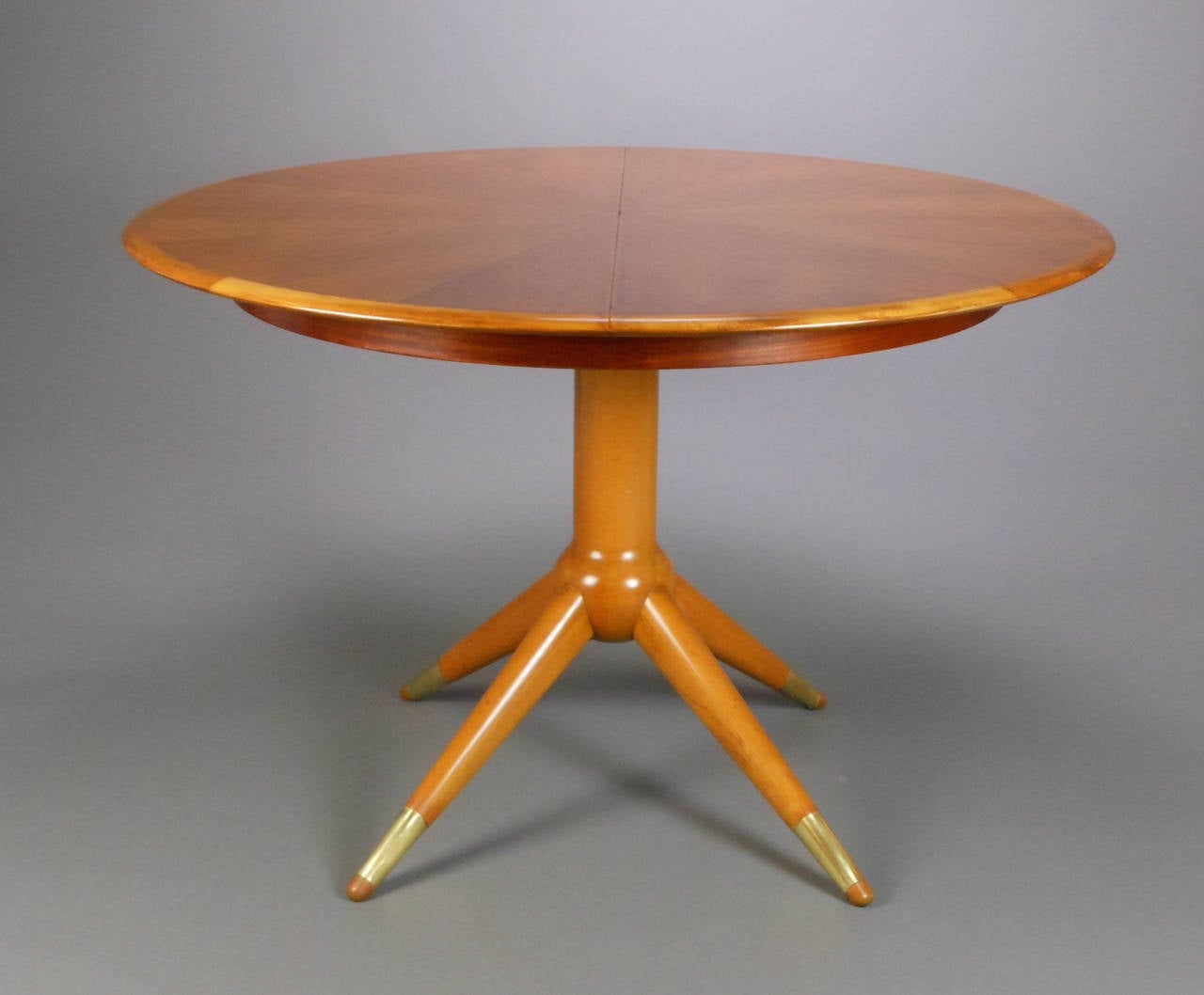 Mid-Century Modern Swedish Mid-Century Dining Table with Three Leaves For Sale