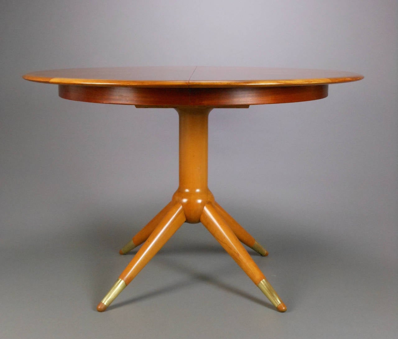 Swedish Mid-Century Dining Table with Three Leaves In Good Condition For Sale In New York, NY