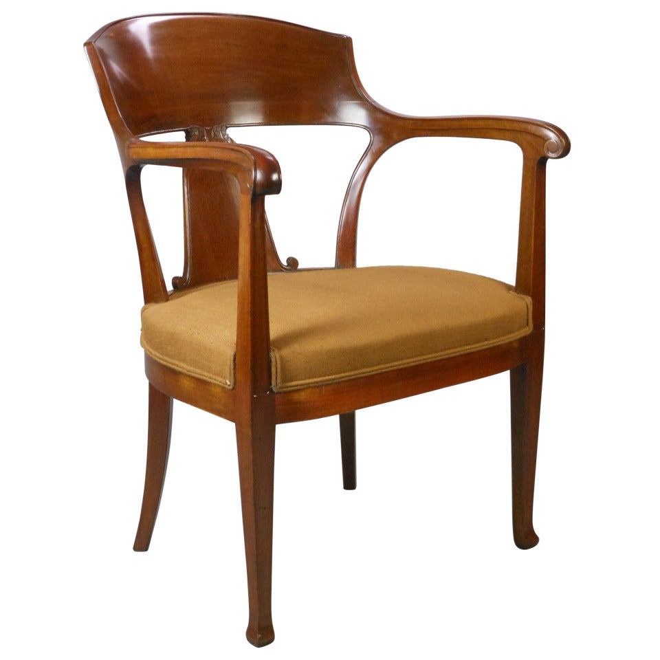 Swedish Art Nouveau Chair For Sale