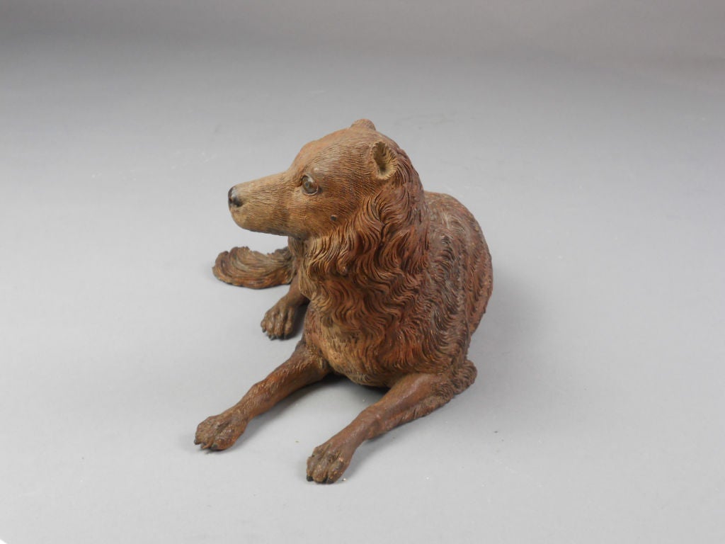 French Terra Cotta Sculpture of a Dog For Sale 1