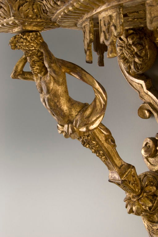 18th Century and Earlier French Regence Giltwood Bracket For Sale