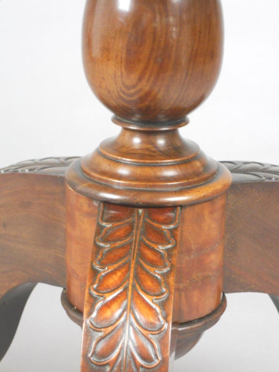 French Neoclassical Mahogany Three-Tier Étagère For Sale 2