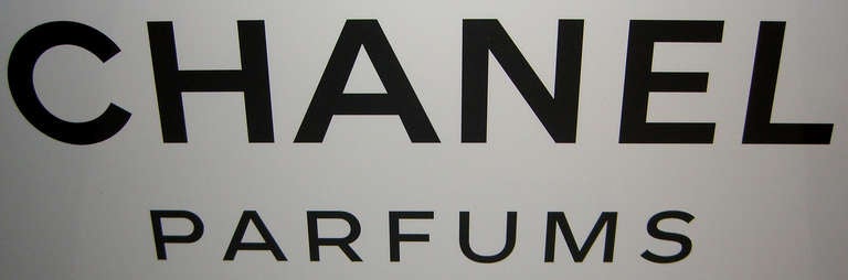 Custom Framed 1980's Era Chanel Parfums Department Store Display Poster