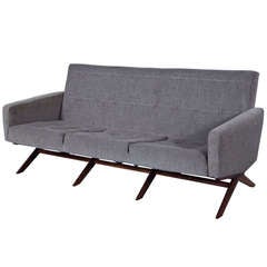 Sleek Mid-Century Spanish Settee