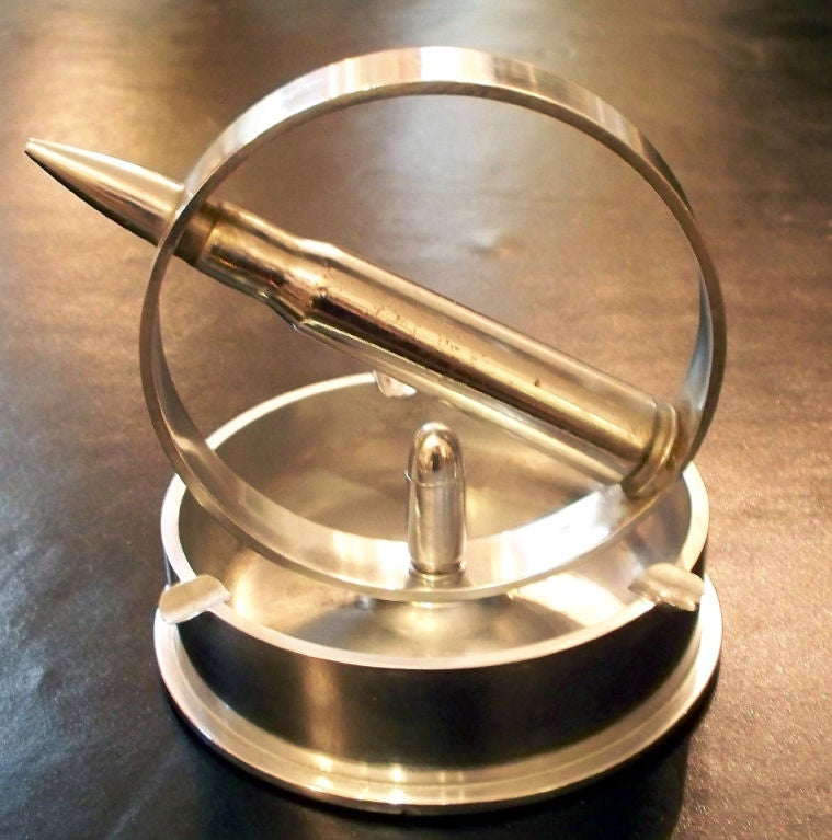handcrafted during WWII from shell casing and other military metal