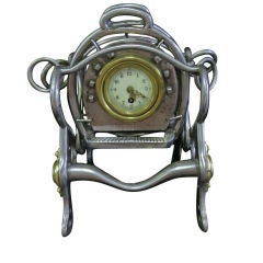 Exceptional & Rare 19th Century French Cavalry Horse Tack  Clock