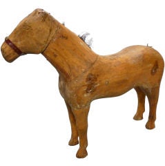 Early 19th Century Belgian Hand Carved Child's Horse 2