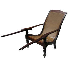 British Colonial Caned Seat Planter's Chairs