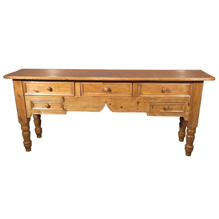 Vintage English Pine Huntboard