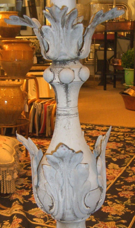 Pair of Ornate French Zinc Spire Form Architectural Finials