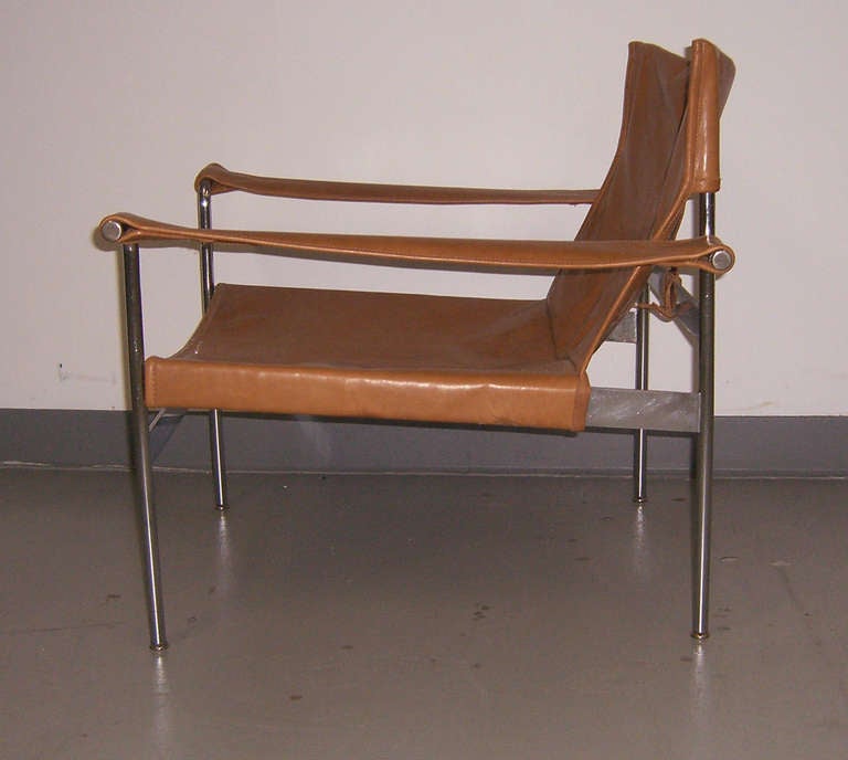 German Leather & Chrome Lounge Chair designed by Hans Könecke for Tecta