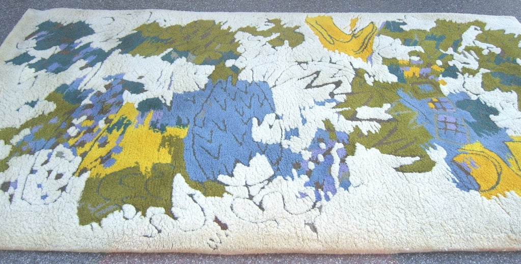 American 1968 Edward Fields Abstract Design Wool Area Rug