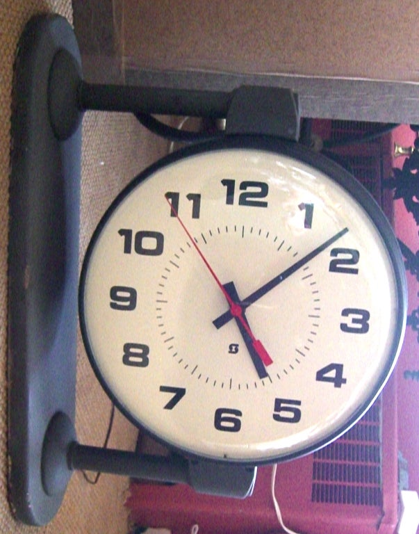 double sided school clock