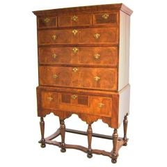 Important 18th Century William & Mary Chest on Stand