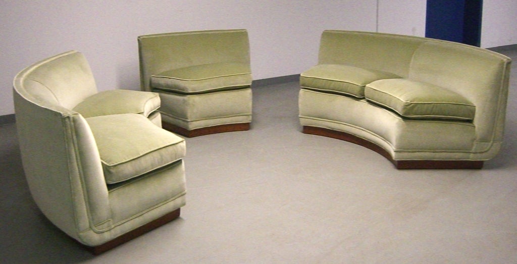 1950's Custom Designed Edward Wormley Sectional Sofa