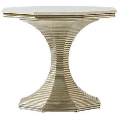 "Hourglass" Table with a Natural Stone Top by Bunny Williams