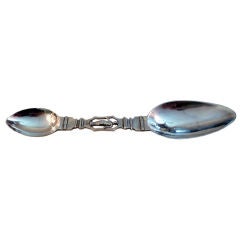 Italian Sterling Silver Folding Medical Spoon