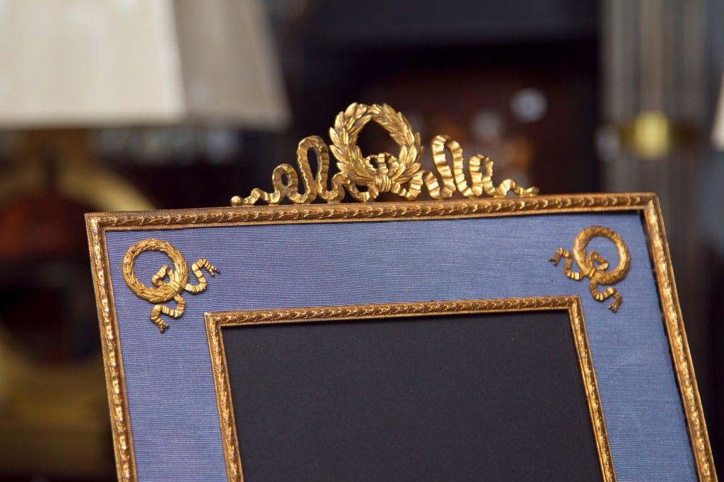 19th Century French Dore Bronze Picture Frame
