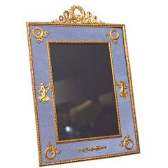 Antique 19th Century French Dore Bronze Picture Frame