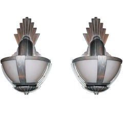 Pair of Art Deco Period Wall Sconces