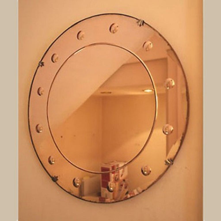 1950
s ITALIAN BULL
S EYE MIRROR