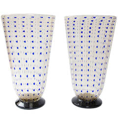 Pair of 1950s Italian Vases by Barovier & Toso