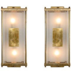 1940s Italian Rectangular Wall Lights