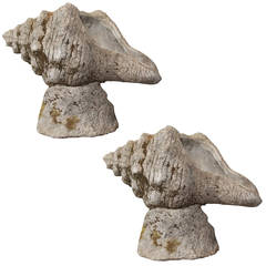 Vintage Pair of Shell Sculptures