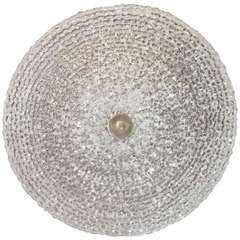 Round Austrian lucite chandelier