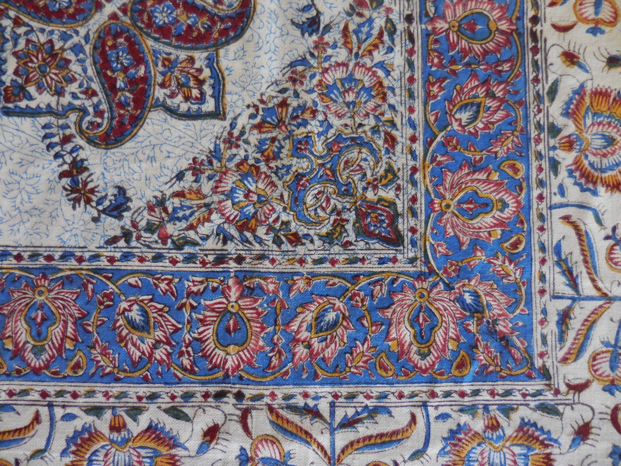 Large Old Persian Batik Textile 4