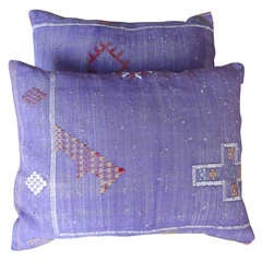 Pair silk pillows