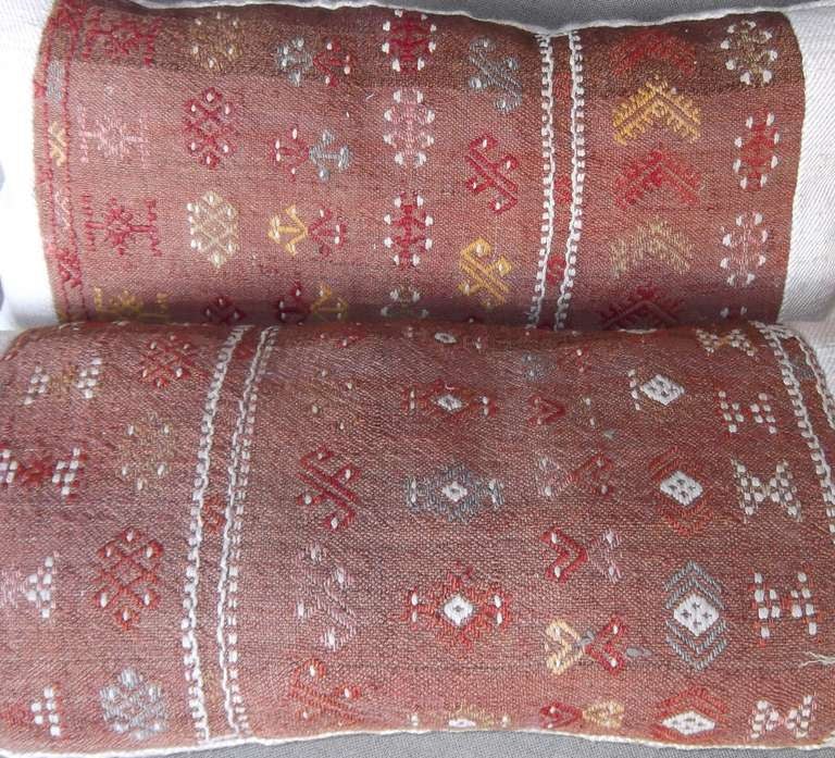 Pair of embroidery pillows