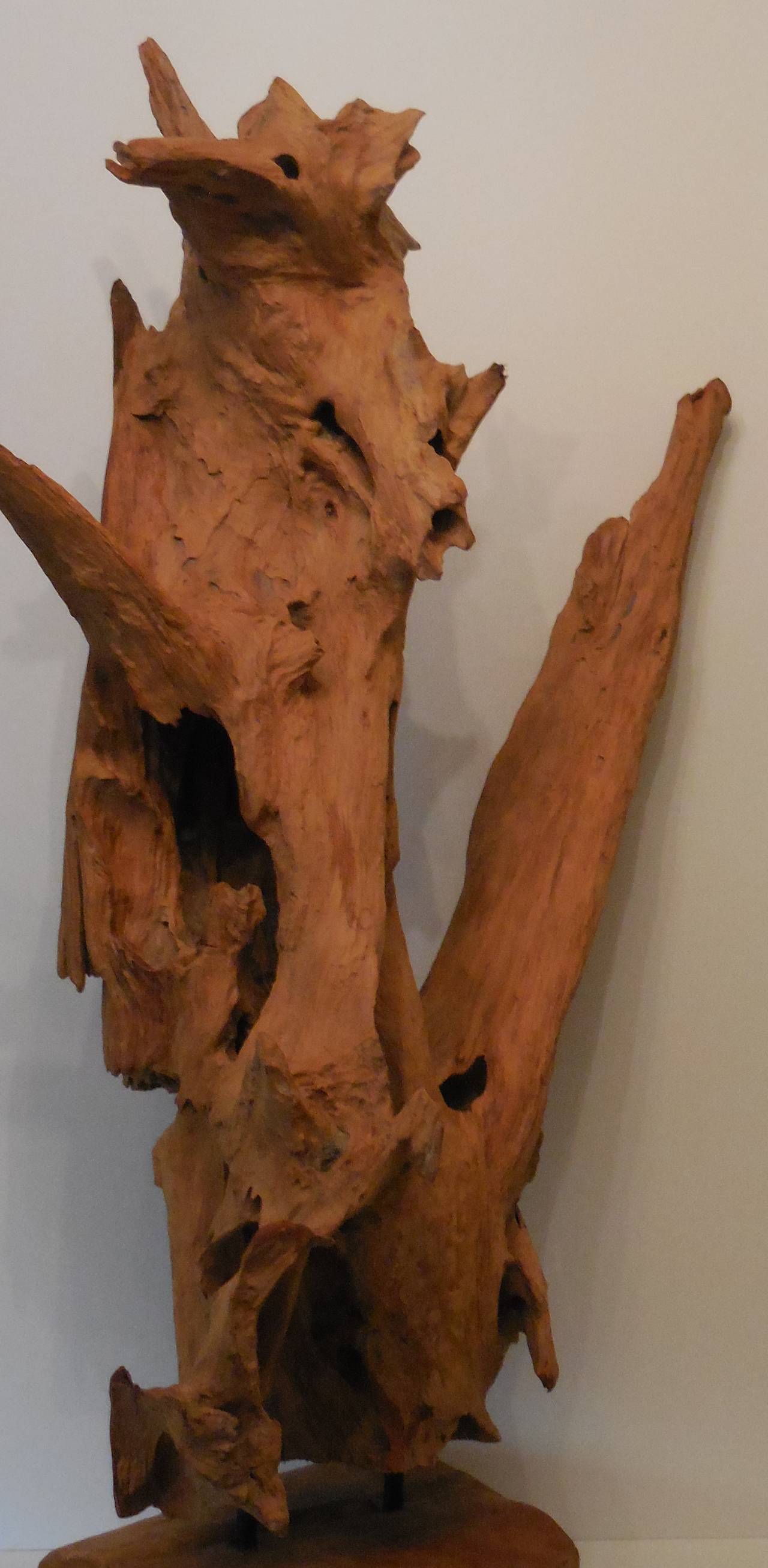large driftwood sculpture