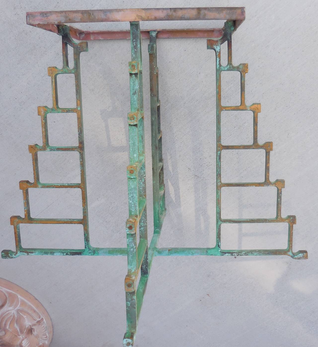 Artistic Bronze and Brass Cocktail Table