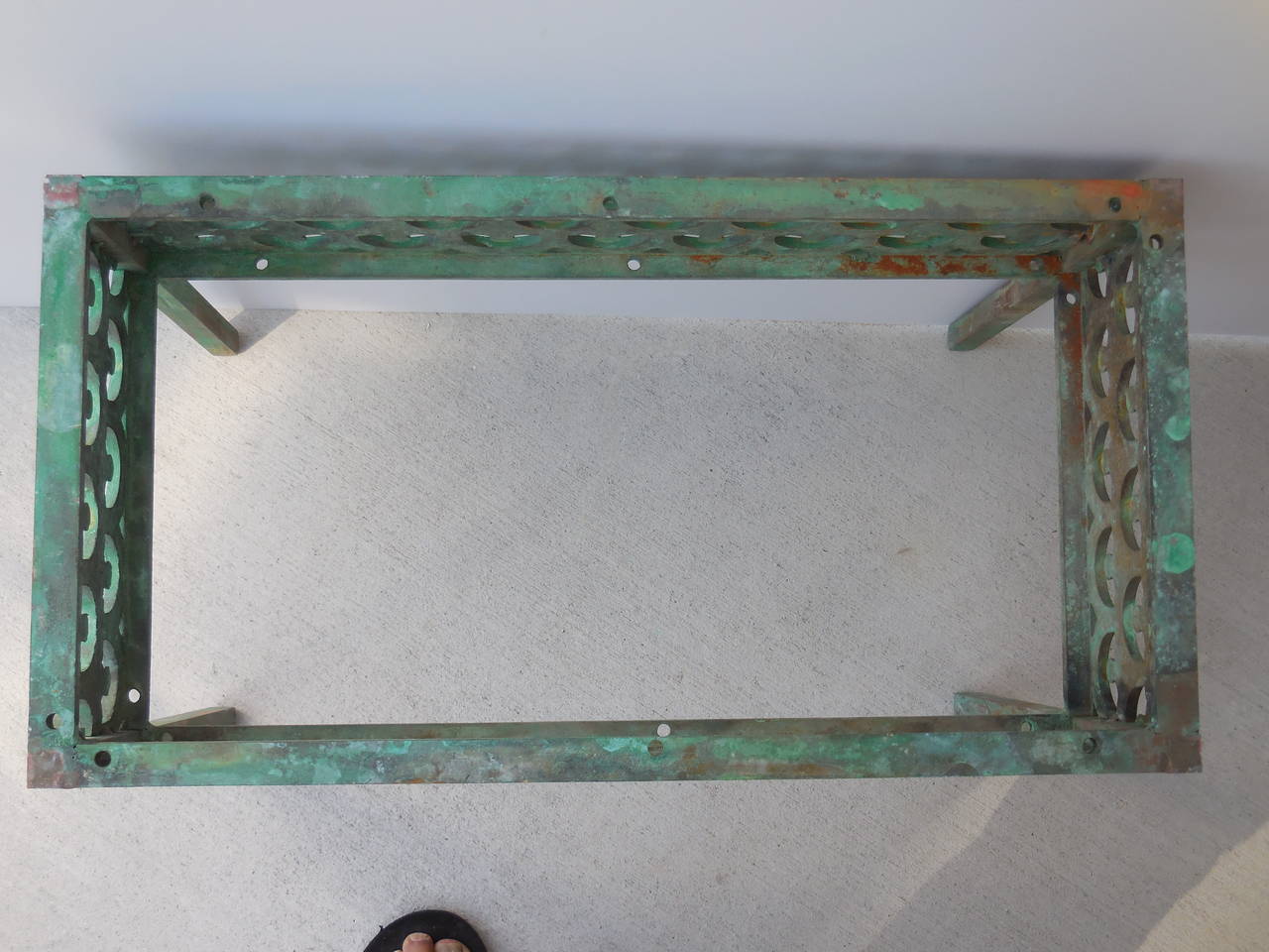 Early 20th Century Architectural Bronze Side Table